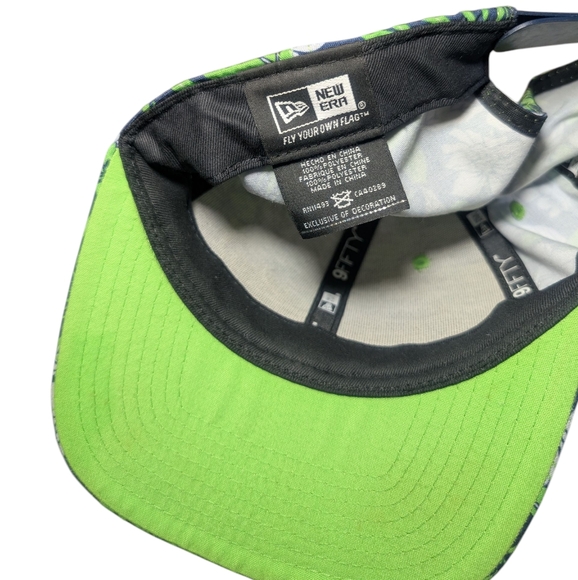 Seattle Seahawks 9FIFTY Snapback Hat — Tropic Floral Print - Picture 7 of 7